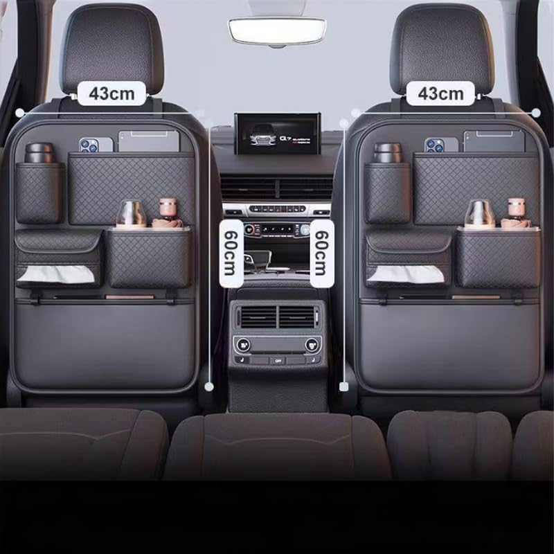 Organizer Bagagliaio Auto per Dongfeng Box 2024-2025, Borsa Portabagagli Pieghevoli Auto Portaoggetti Oxford Impermeabile, Nero,2PCS