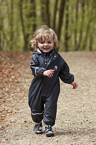 Image of CeLaVi European Kids Rain, Mud and Snow Suit for Boys Girls with Detachable Hood, Waterproof 2 Pcs Rain Set or Onepiece