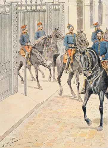 Impression d'affiches Cent Gardes déco salon grand format toile militaire