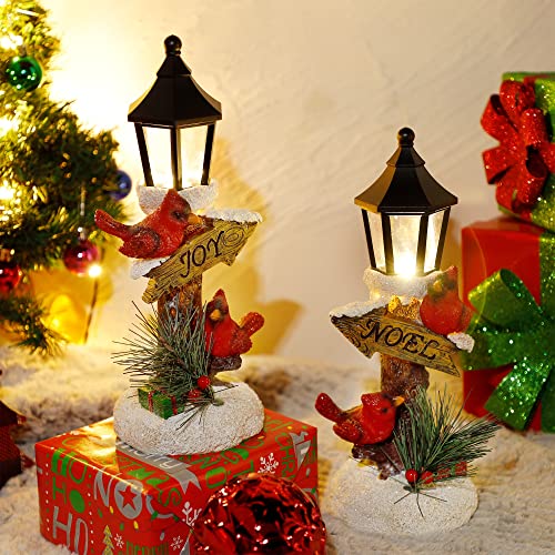 Glintoper 2 Pack Christmas Lighted Table Decorations, Tabletop Figurine, Battery Operated thumb #4