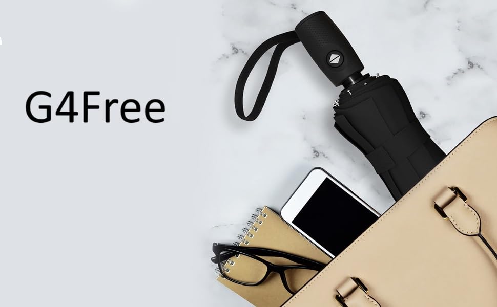 Image of G4Free UPF 50+ UV Protection Large Travel Umbrella 46 Inch Auto Open Close Windproof Sun Blocking Umbrella