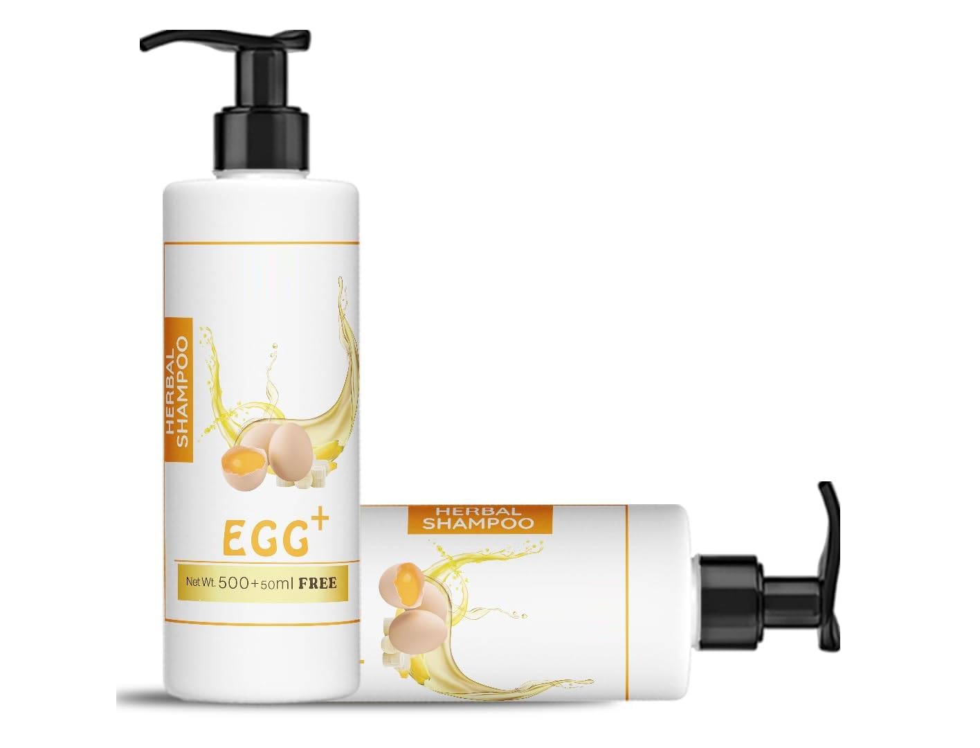MK Egg Shampoo For Hair Growth | Egg & Banana Shampoo For Hair Loss | | Anti-Dandruff | Anti-Hair Fall | Ideal for Shiny, Healthy Hair | Organic And Natural - 550ml(18.6 Oz)