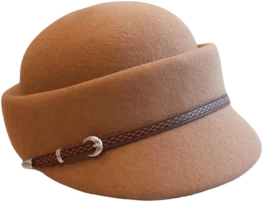 JSEIAJB Solid Color Woman Autumn and Winter Beret Version of Everything British Retro hat Woman(E)