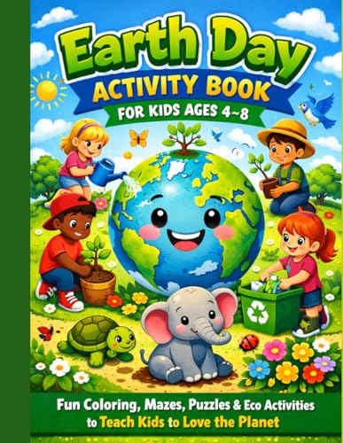Earth Day Activity Book for Kids Ages 4–8: Fun Coloring, Mazes, Puzzles & Eco Activities to Teach Kids to Love the Planet image 2
