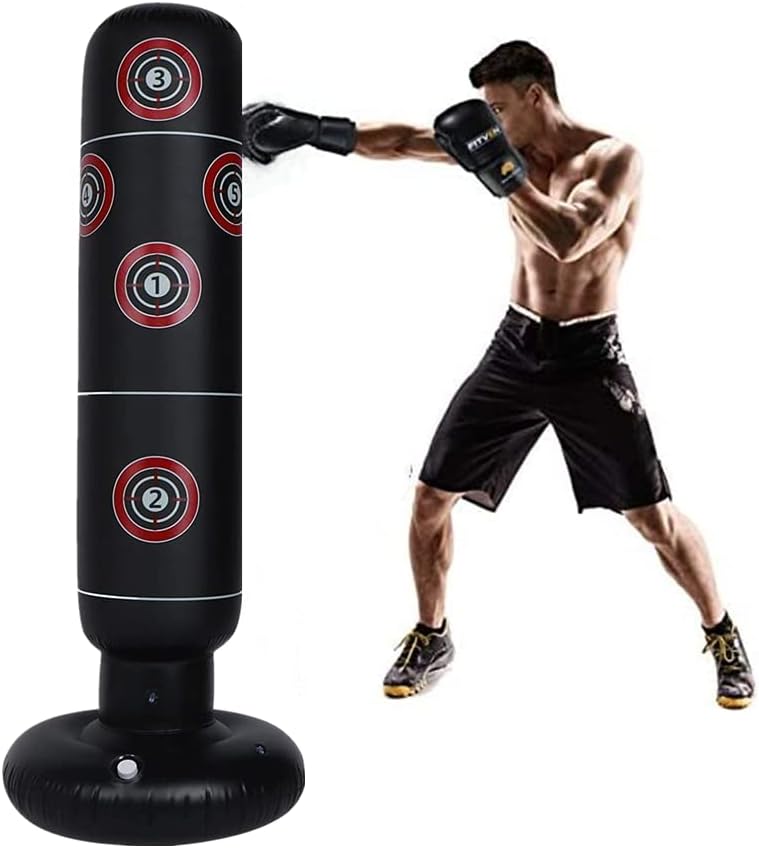 Con Relleno Con Soporte Adulto,Inflable Kickboxing Bolsa