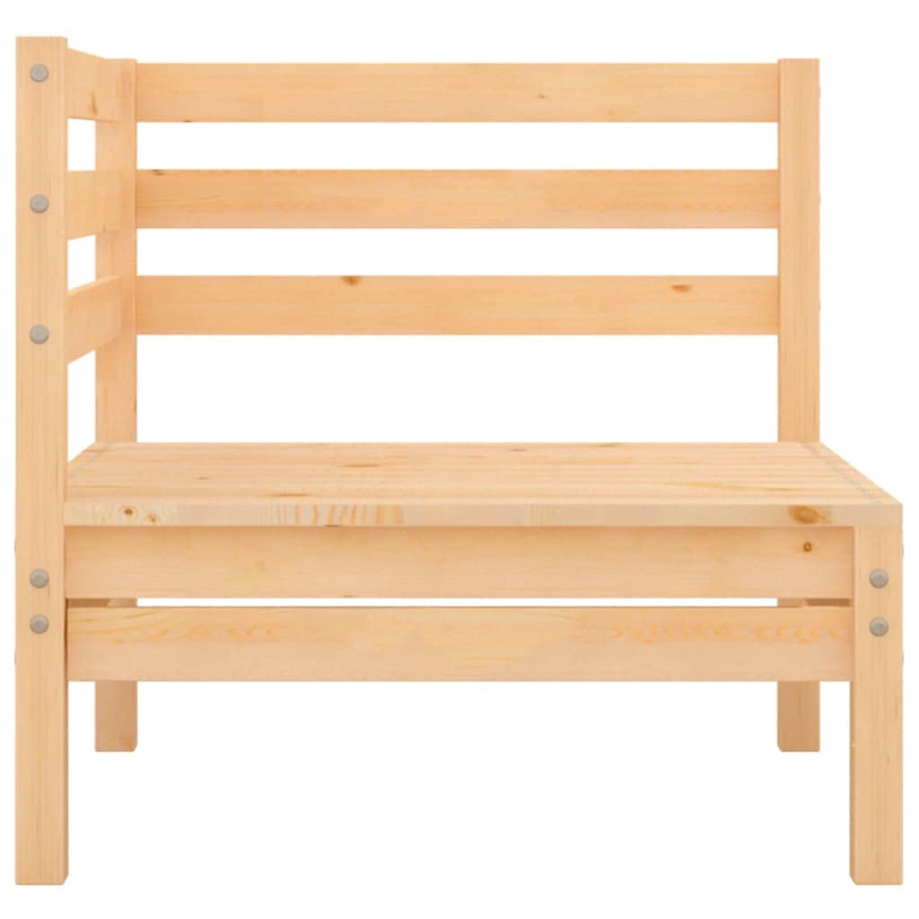 3-częściowy zestaw wypoczynkowy ogrodowy z litego drewna sosnowego, sofa do użytku na zewnątrz i meble ogrodowe ze stołem, balkonem i salonem, odporny na warunki atmosferyczne, modułowy leżak