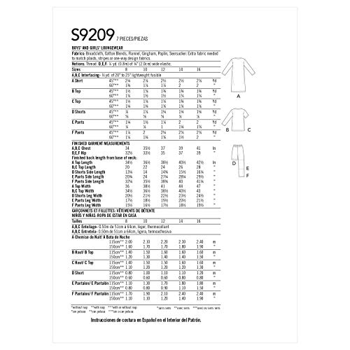Patron Simplicity SS9209A haut pull-over col V tailles 34-44