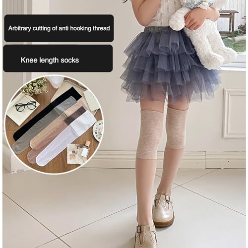 Girls School Socks Infants High Tube Socks Fashionable Solid Long Stockings for Uniform and Parties3