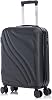 Cabin Suitcase 55x40x20cm, Ryanair Approved Hand Luggage, Hard Shell with Integrated TSA Lock, 4 Silent Spinner Wheels, 3-Height Handle & Full-Zip Compression Straps Interior, Black