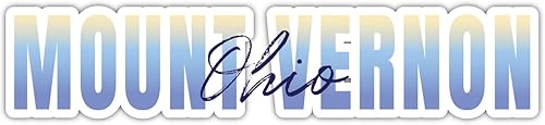 Mount Vernon Ohio Souvenir - Imán de 2 pulgadas, diseño de escritura (2 pulgadas)