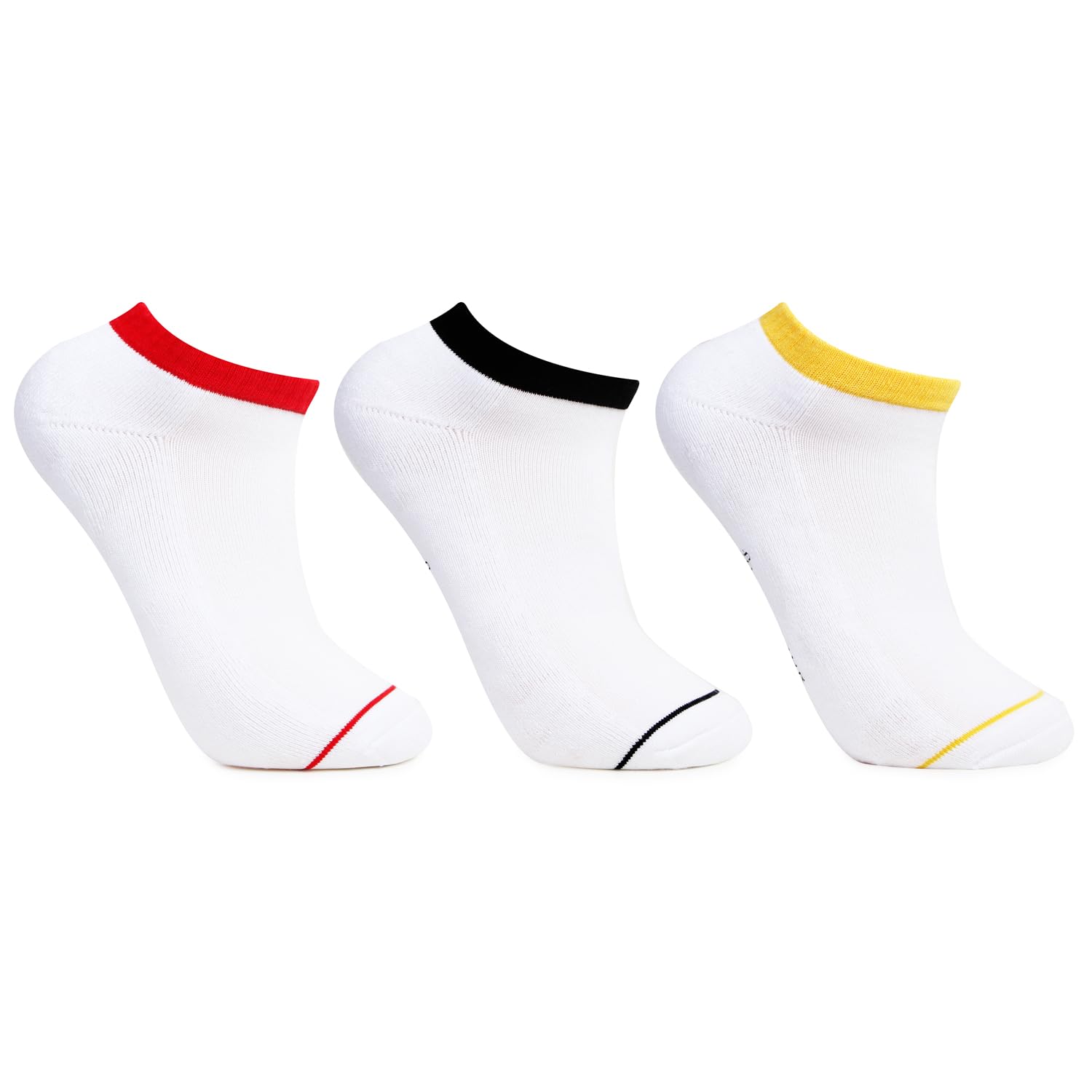 bonjour Men's White Cushioned Ankle Sports Socks - Pack of 3-picture-35