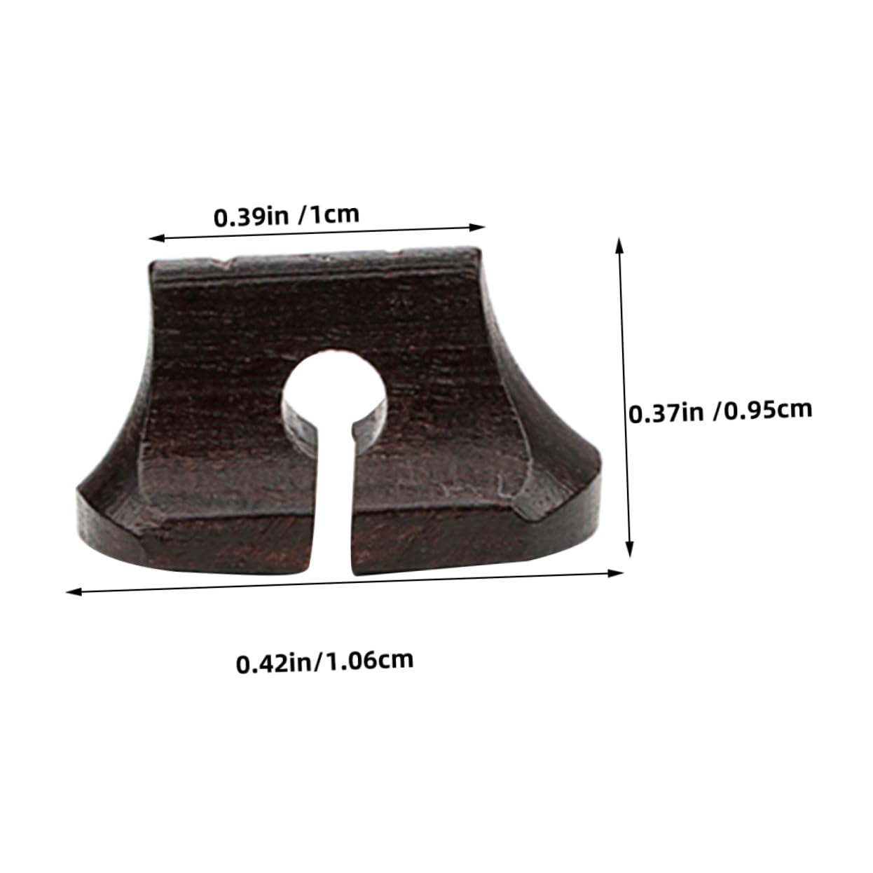 VANZACK Erhu Wooden Saddle Bridge Replacement for Musical Instruments Durable High Hardness Accessory Easy to Install and Use for Erhu Lovers