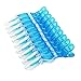 10pcs/set Multicolor Croc Clips Transparent Plastic Hairdresser Clip Hair Styling Sectioning Barrettes Non Slip Alligator Clip Salon DIY Accessories Hairpins for Women and Girls(10pcs-Blue)