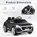 GLACER 12V Kids Car, Licensed Audi SQ8 Electric Vehicles w/Parental Remote, Spring Suspension, 3-Speed, Music, Soft Start, Headlight, Battery Powered Ride on Toys, Gift for Boys Girls Aged 3+ (Black)