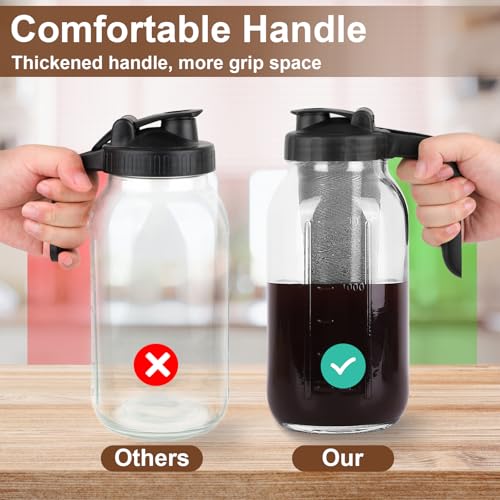 64oz Mason Jar Cold Brew Pitcher