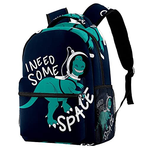 Sac à dos dinosaure ergonomique et léger en tissu sergé résistant bleu marine