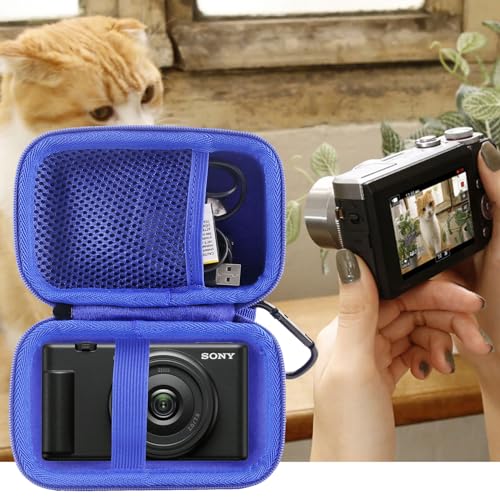 Maletín rígido compatible con cámara Sony ZV-1 azul miniatura 7