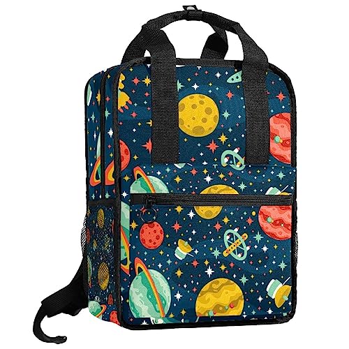 Sac à dos espace pour garçon multicolore idéal pour l'école et les sorties