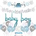 Winter Baby Shower Decorations Baby Its Cold Outside Banner Snowflake Cake Toppers for Winder Wonderland Baby Shower Birthday Party Supplies Blue