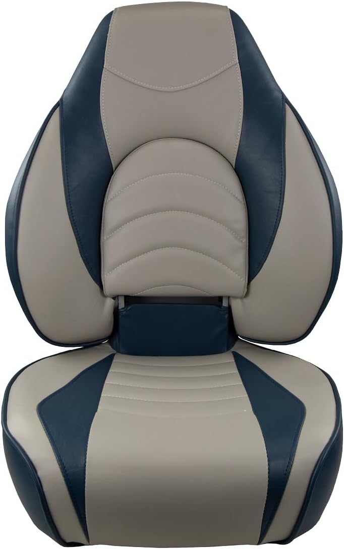 Springfield 1780238 Deluxe Fish Pro High Back Seat - Blue/Grey