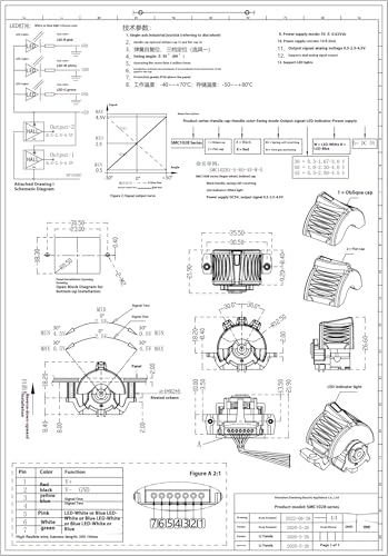Joystick Hall de un solo eje SMC102B para evitar fallos de desgaste 4