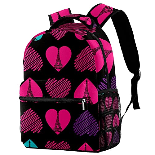 Sac à dos de voyage enfant tour Eiffel pour sorties scolaires et vacances