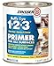 Rust-Oleum 287581 Zinsser Bulls Eye 1-2-3 Primer, 1 Quart, 946 ml, White