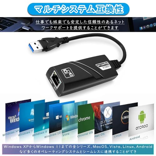 KEAIDUO アダプター イーサネット LAN RJ45 ギガビットイーサネット コネクター KD27400 の商品画像 3
