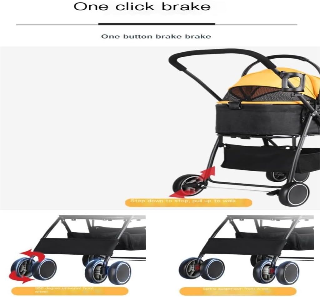 Pet Strollers Pet Stroller Cat And Dog Four-wheel Stroller Pet Outdoor Stroller Separate Stroller Cat Stroller Dog Stroller Pet Stroller Medium