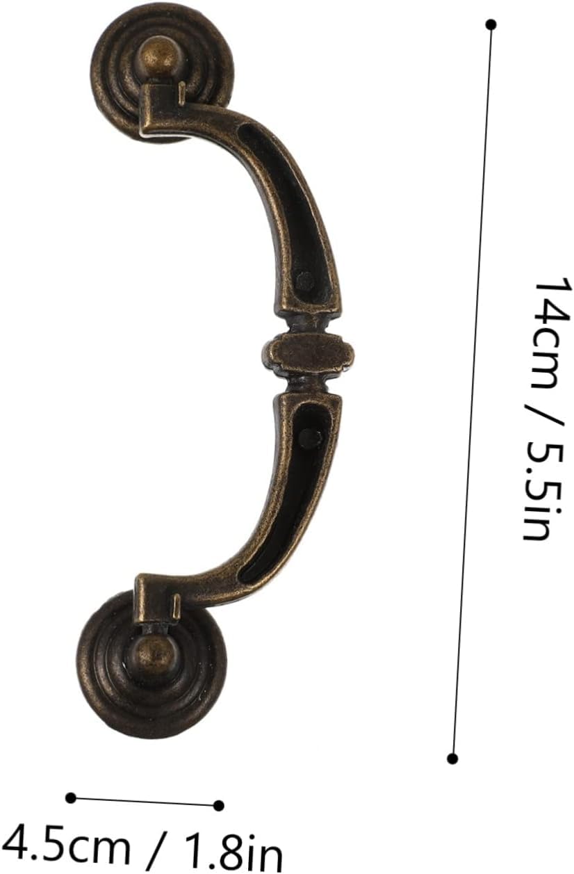 Pomos de puerta vintage, manija de 4 piezas, manija de puerta antigua, manijas de gabinete de bronce, manija de armario vintage, muebles retro, perillas de puerta de latón antiguo, manijas de puerta d
