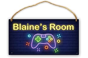 Stunning Neon Kids Name Sign: The Perfect Gamer's Room Decor