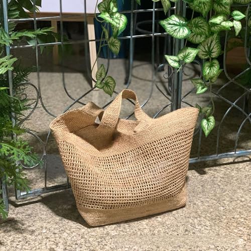 Raffia Straw Woven Tote Bag - Versatile Shoulder & Crossbody Handbag for Beach & Vacation2