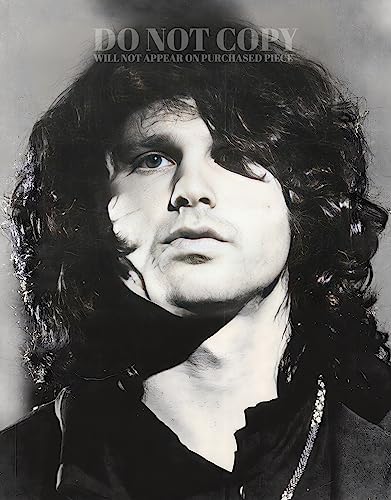 Photo Jim Morrison 28x35 cm - Portrait rock vintage 1969 pour déco