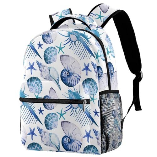Sac de voyage décontracté corail et coquillage au style marin