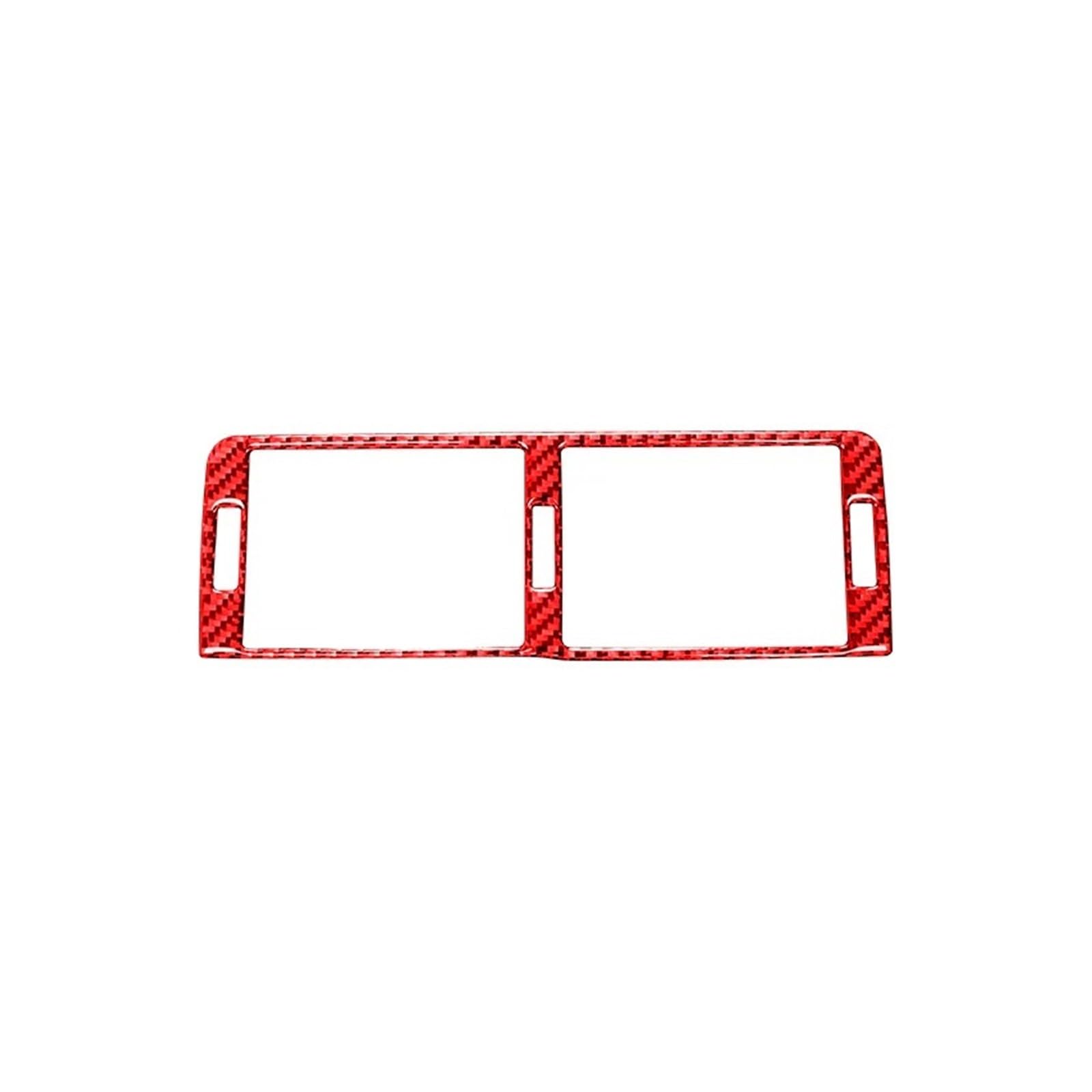 Car Interior Sticker for BMW for 3 Series for E46 1999-2004 Car for Dashboard Panel Central Air Outlet Decoration Frame Cover Stickers(Red)
