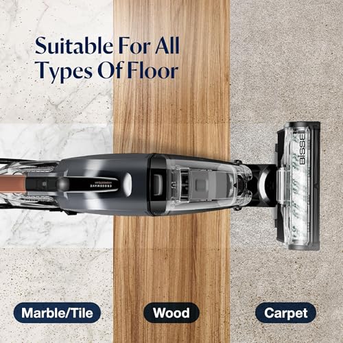 Image of BISSELL Crosswave HydroSteam Multi-Surface Corded Upright Vacuum Cleaner for Floors & Carpets | Hydrosteam Technology removes Curry & Tough Stains | 2-Year Warranty | Cleaning Formula Incl