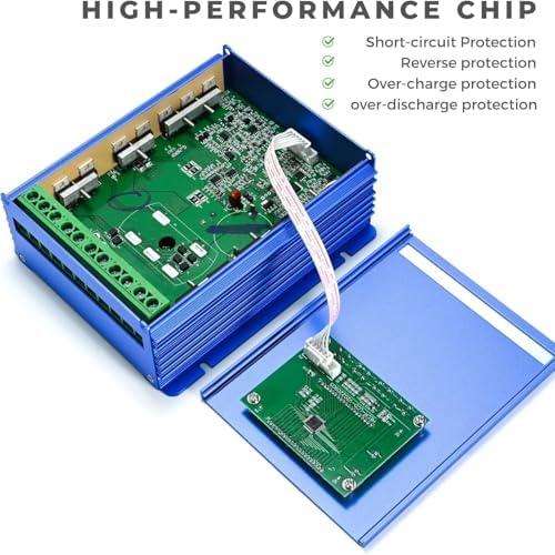 2800W Solar Wind Hybrid Charge Controller with LCD Display, 24V/48V Automatic Regulator for Wind Power, Efficient Renewable Energy Accessories, Durable and Reliable Performance