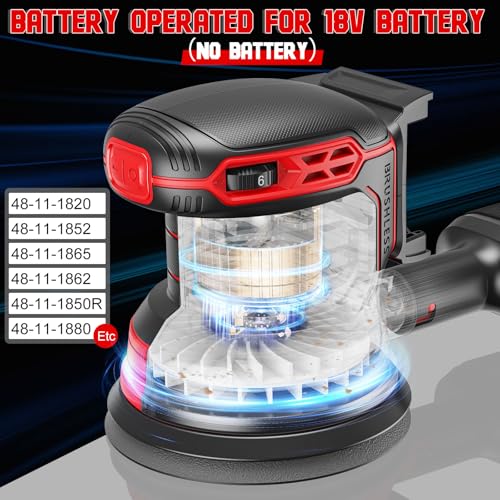 Cordless Orbital Sander for Milwaukee 18V
