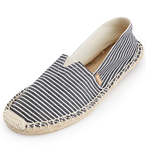 Alpargatas para hombre de rayas multicolores, perfectas para paseos de verano