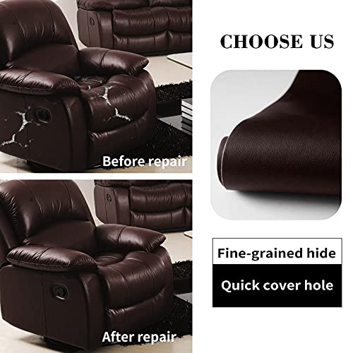 image for Lifeshoon Leather Repair Patch, 35X158 Inch Self Adhesive Leather Repa