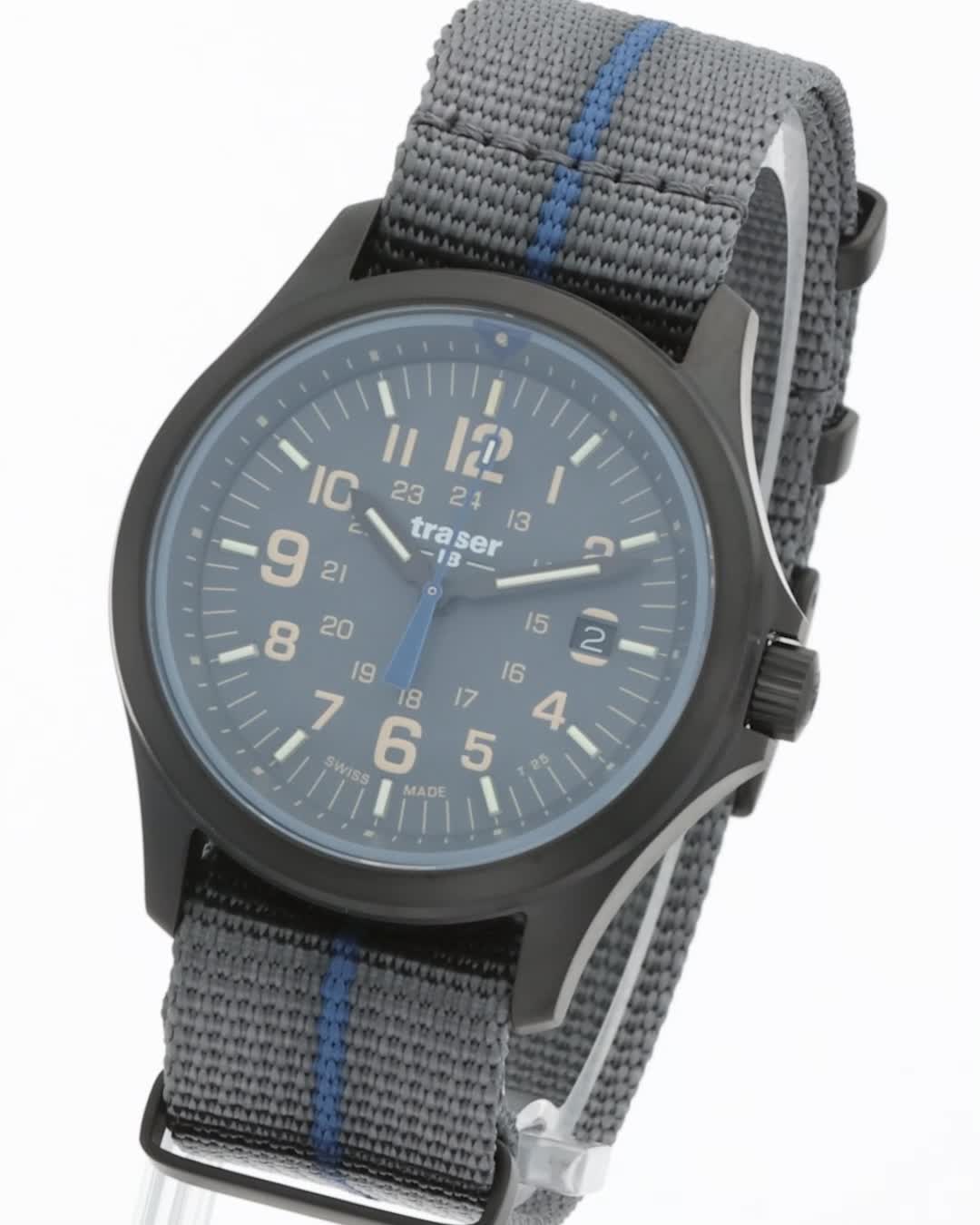 Amazon | [トレーサー]TRASER 腕時計 P67 Officer Pro GRAY 111071