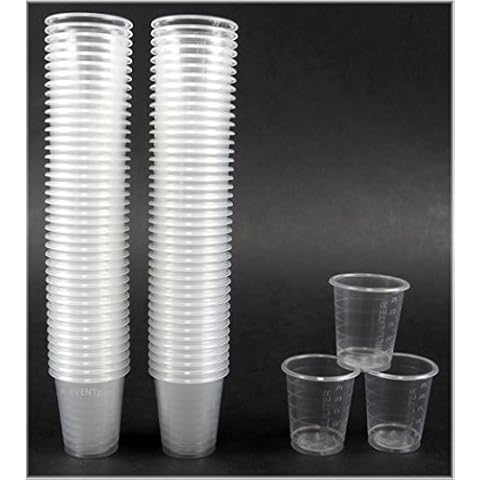 EVENTpac 450 Schnapsbecher Schnapsgläser aus Plastik Pinnchen Kunststoff Shots Medikamentenbecher/transparent / 2cl - 3cl Einweg Medi Becher Cover