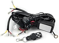 Vista 9 de Kit de arnés de cableado de doble color/haz alto y bajo con control remoto DC12V Máximo 300W 40A Luces LED Cable de núcleo de 14AWG Arnés