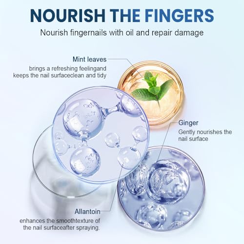 Nails Spray for Nails Care Moisturizer, 2025 New Nail Treatment, Portable Fast Dry Nail Spray, Gentle Nails Strengthening for Home Manicure, Protection for All Nail Types (1 Fl Oz (Pack of 1))