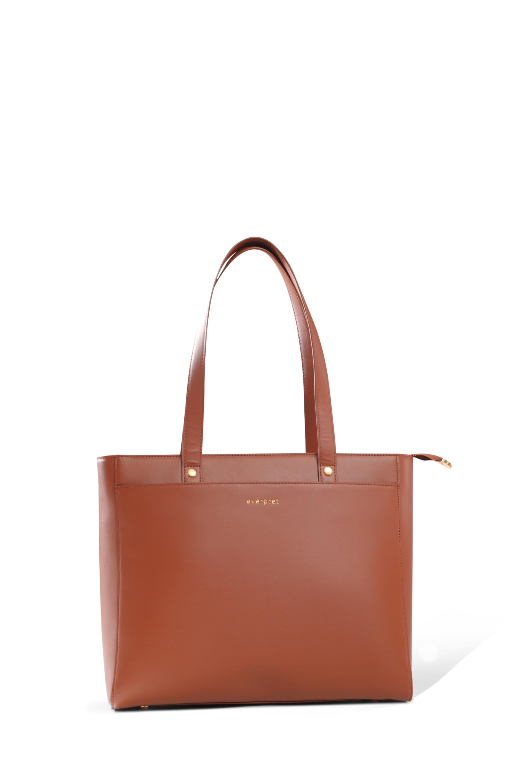 everpret Premium Work Tote Bag for Women with 16-Inch Laptop Compartment | Vegan Leather Office Travel Handbag with Trolley Sleeve, Water Bottle Pocket & Organized Compartments |-picture-14