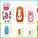 NEPOG Farm Animal Nesting Dolls, Cute Cow Cattle Pig Chick Horse Bird Wooden Russian Doll Set 6 Pieces, Wooden Matryoshka Dolls for Kids Boy Girl Birthday Christmas Home Office Decoration