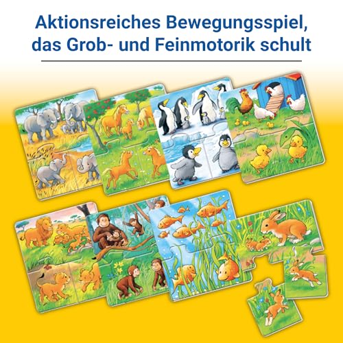 Ravensburger 24735 - Hase hüpf! - Bewegungsspiel für die Kleinen - Spiel für Kinder ab 2 Jahren, Spielend erstes Lernen für 1-4 Spieler - Geburtstagsgeschenke