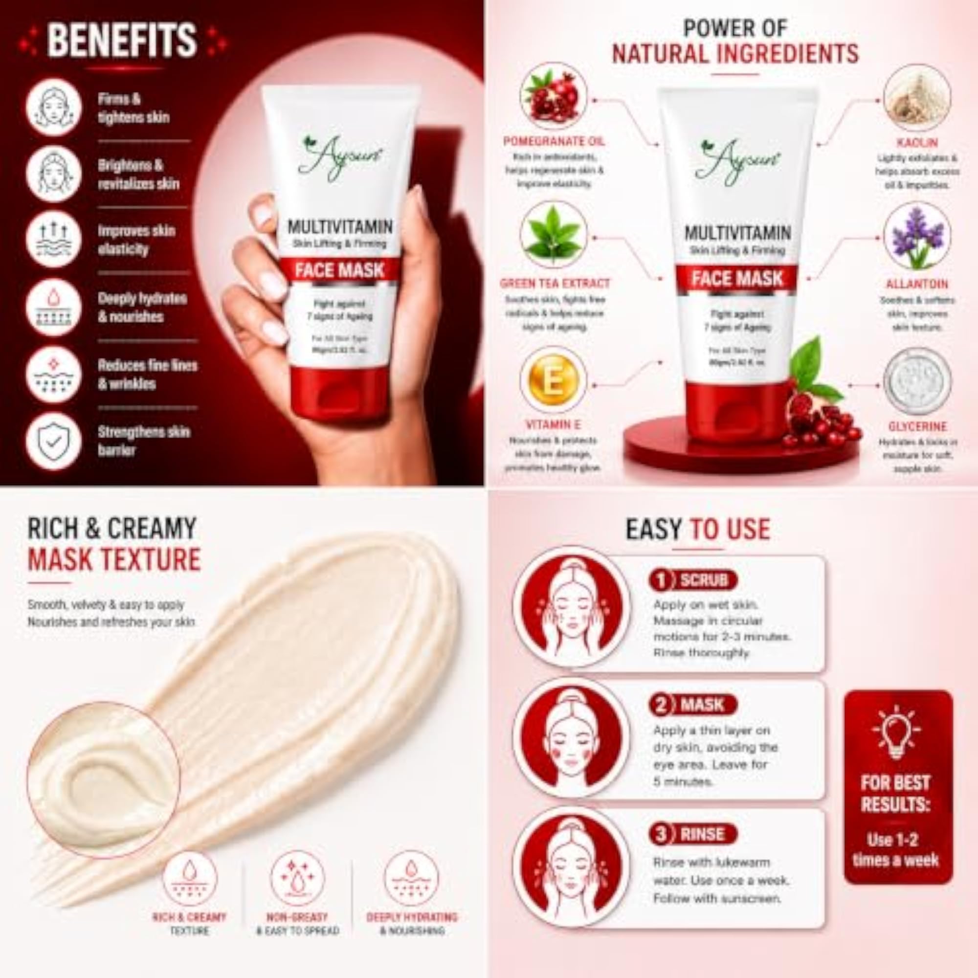 Complete Facial Care Combo Kit, Cleanser, Scrub & Treatment