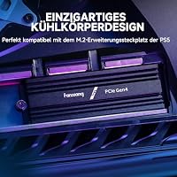 fanxiang NVMe SSD 2TB mit Heatsink, M.2 PCIe Gen4x4 Gaming Solid State Laufwerk mit SLC Cache, 7100MB/s Lesen, Interne Festplatte für PC PS5 Laptop Datenübertragung S880E – Ansicht 4