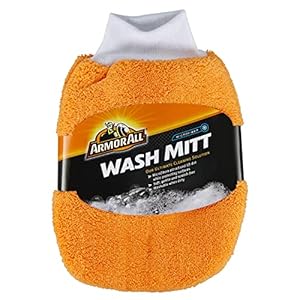 Microfiber Car Wash Mitt by Armor All, Car Wash Supplies for Cars, Trucks and Motorcycles